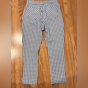 Nordstrom Women’s Gingham Pants - Navy and White